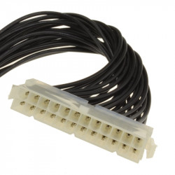 24 Pin ATX/WTX Extension Cable Lead Black 25cm 24 Pin ATX/WTX Extension Cable Lead Black 25cm