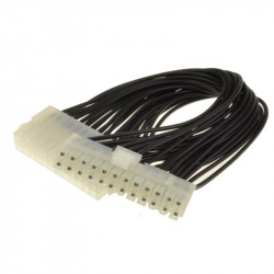 24 Pin ATX/WTX Extension Cable Lead Black 25cm 24 Pin ATX/WTX Extension Cable Lead Black 25cm