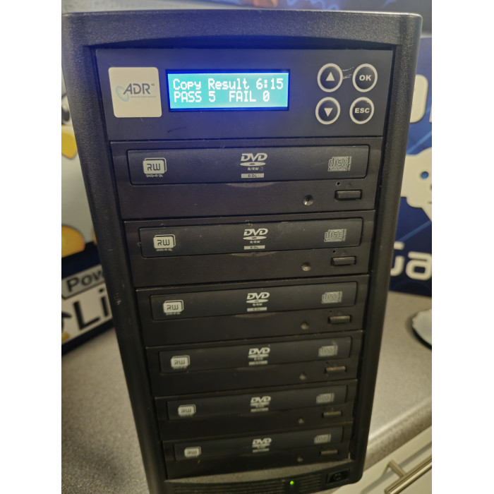 ADR ADR1-5DVD CD/DVD Duplicator with Liteon iHAS124 SATA DVD-RW Drives ADR ADR1-5DVD CD/DVD Duplicator with Liteon iHAS124 SATA DVD-RW Drives