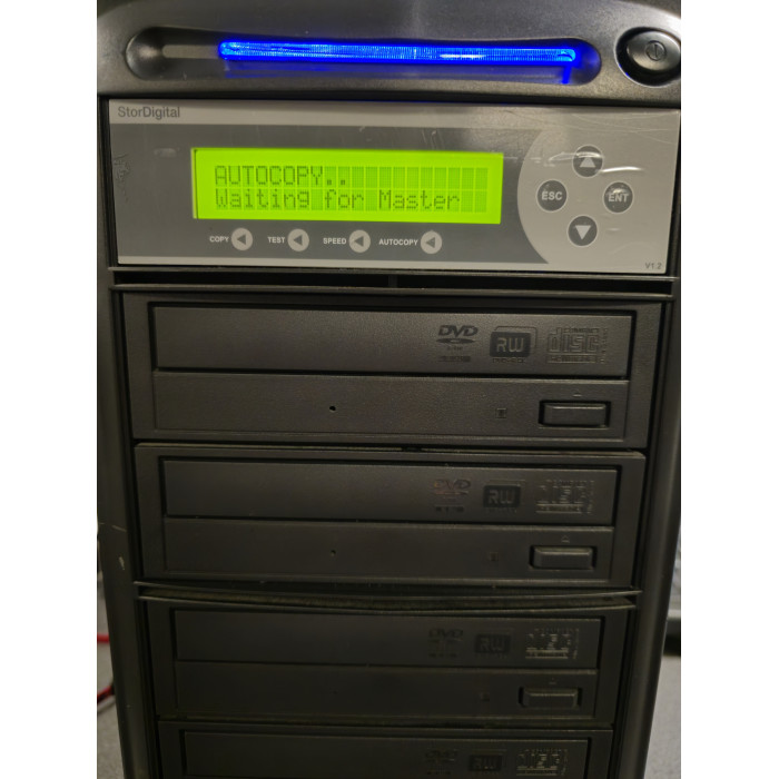 StorDigital 1:5 DVD and CD Duplicator with Optiarc IDE DVD-RW Drives StorDigital 1:5 DVD and CD Duplicator with Optiarc IDE DVD-RW Drives