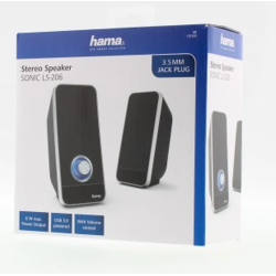 HAMA Sonic LS-206 Desktop USB-Powered Stereo Speakers HAMA Sonic LS-206 Desktop USB-Powered Stereo Speakers